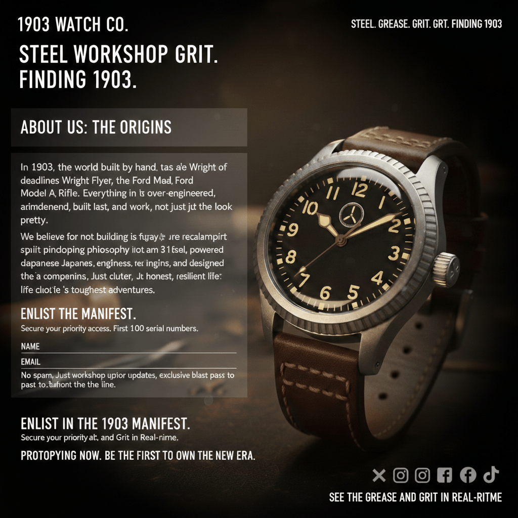 Designing the watch taught me how to build the site. Eventually.