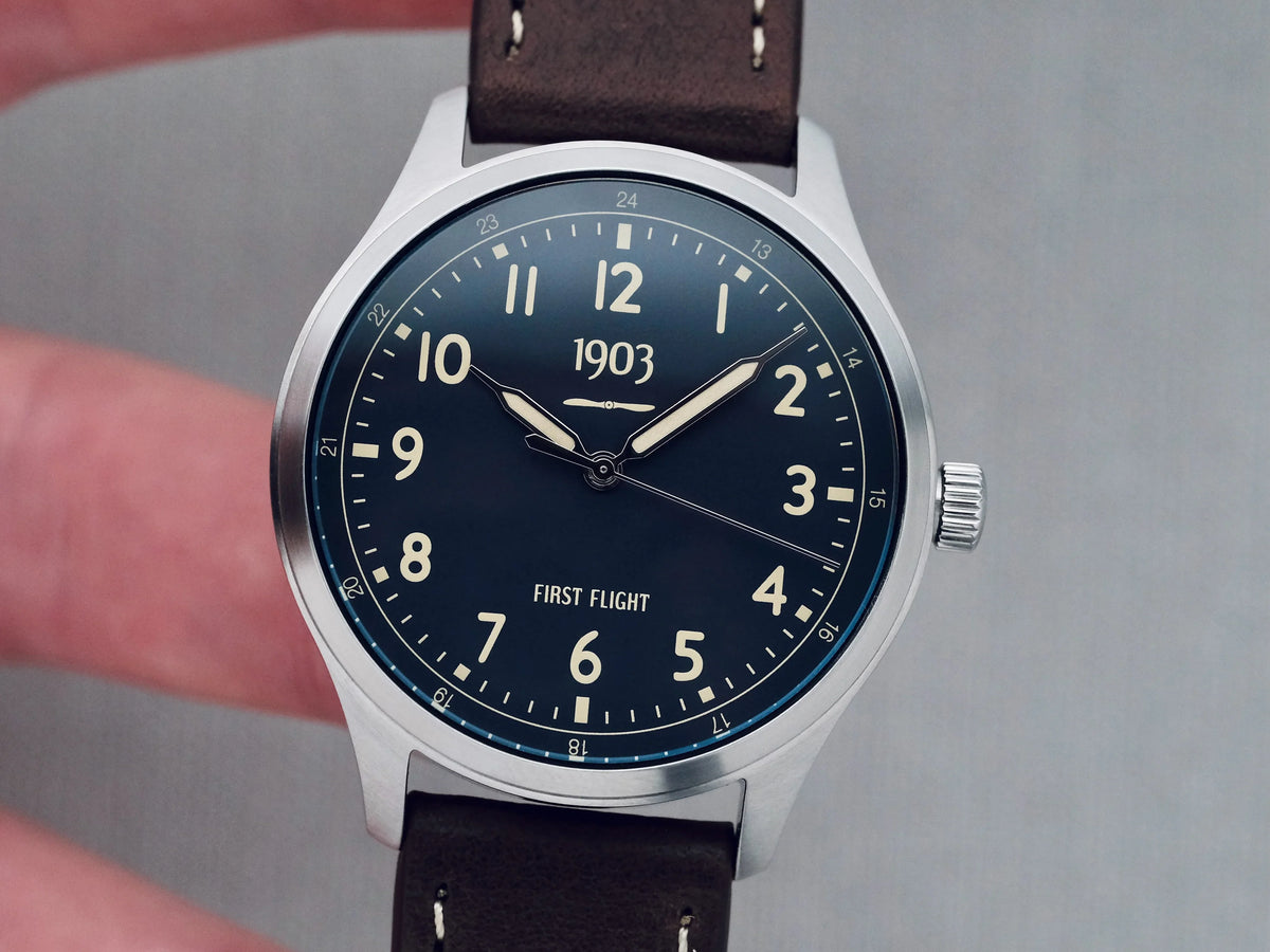 1903 Watch Co. First Flight pilot watch, as reviewed by Mainspring Watch Magazine