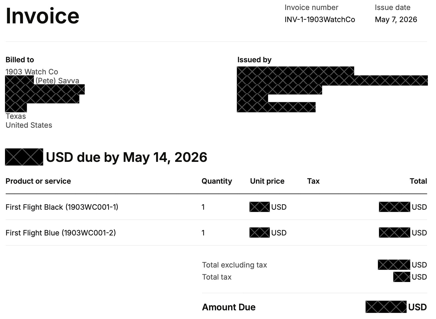 The Invoice